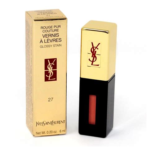 ysl glossy stain 27 peche cerra colla|Glossy Stain Lip Color .